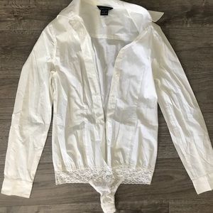 BODY SUIT//BUTTON DOWN SHIRT